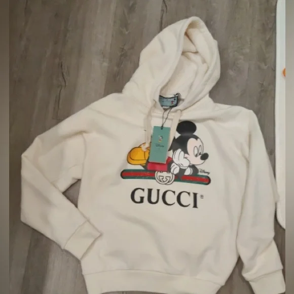 Gucci Tops Gucci Mickey Hoodie Poshmark